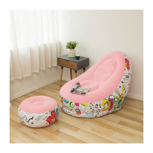 2Pcs/Set Lazy Sofa Inflatable Folding Recliner Outdoor Sofa