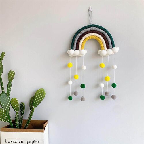 Baby Bed Bell Rainbow Hanging Toy 0-12 Mont Newborn Wooden