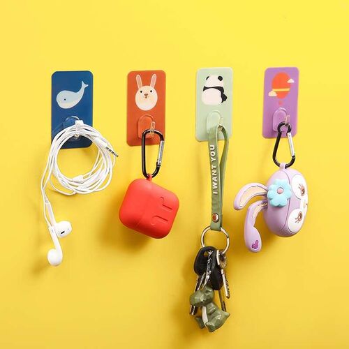 Cartoon Hook Strong Adhesive Sticker Wall Wall Hanging Kitch