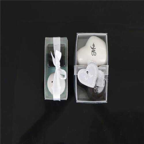 2Pcs box Home decoration Ceramic Mr or Mrs couple gift Salt