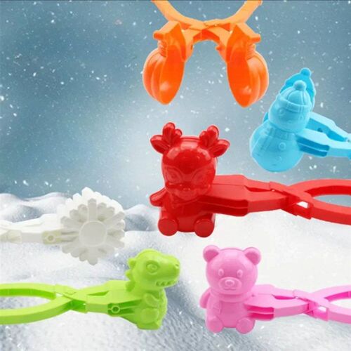 4Pcs Snowball Maker Clip for Kids Adult Creative Heart Snowf