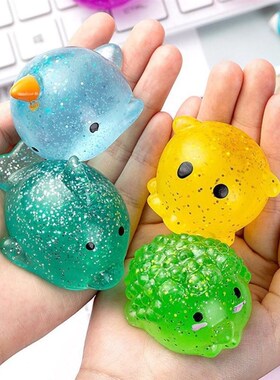 Big Spongy Squishy Mochi Fidget Toys Dolphin Whale Crab