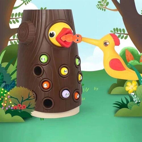 Intelligence Development Of Woodpecker Insect Catching Game