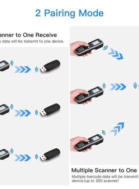 Eyoyo 1D Wireless Barcode Scanner Handheld Data Collector In