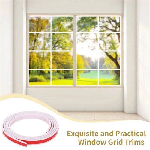 6Pcs Window Grid Trims 39.4 Ft Peel And Stick Window Trims