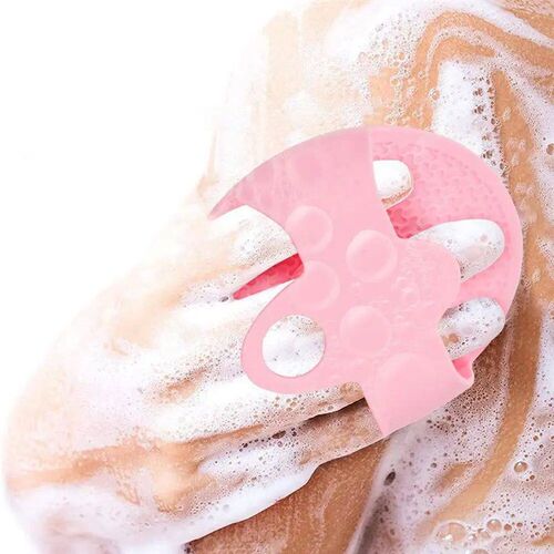 Silicone Body Scrubber Bath Shower Brush Multi-functional Po
