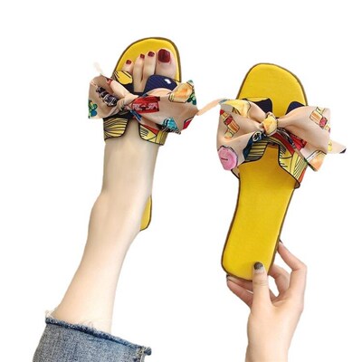 Summer Womens Shoes New Style Outer Wear Flat Slippers Wome