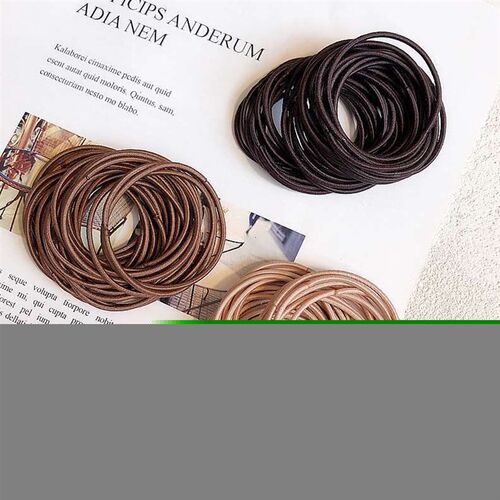 50/100PCS New Color Nylon Elastic Hair Tie 5CM Rubber Band f