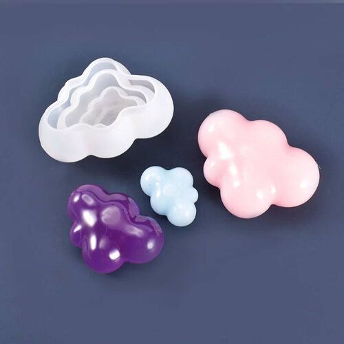 S/M/L 3D Cloud Shape Chocolate Silicone Mold Mousse Fondant