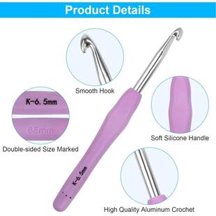 Crochet Hooks Set Colorful Yarn Crochet Kit for Beginners Kn