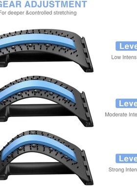 Back Sretcher for Back Pan Relef, Mult-Level Back Cracker Bo