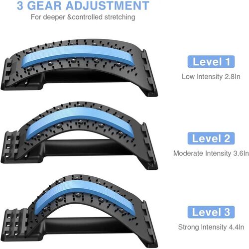 Back Sretcher for Back Pan Relef, Mult-Level Back Cracker Bo