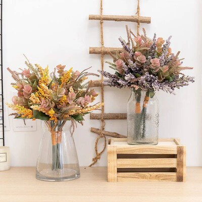 Nordic Cute Artificial Foam Lavender Flowers Wedding Home De