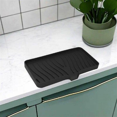 Silicone Faucet Drain Pad Upgraded Slope Design Drain Mat