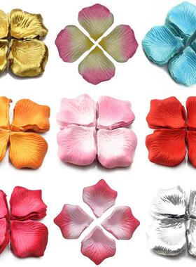 100/500/1000pcs Colorful Love Romantic Warm Silk Rose Artifi