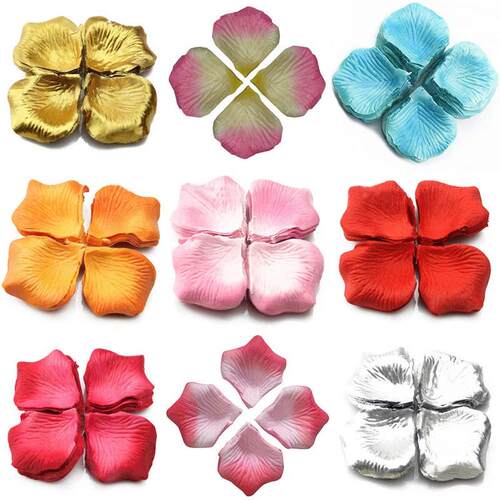 100/500/1000pcs Colorful Love Romantic Warm Silk Rose Artifi