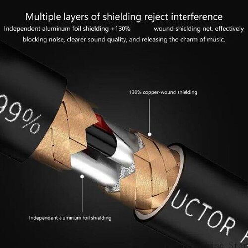 50-200cm Long 6N USB A to USB A Cable Cord Line Noise