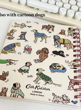 A5 Cartoon Dog Coil Ring Daily Planner Notebook 60 Pages Loo