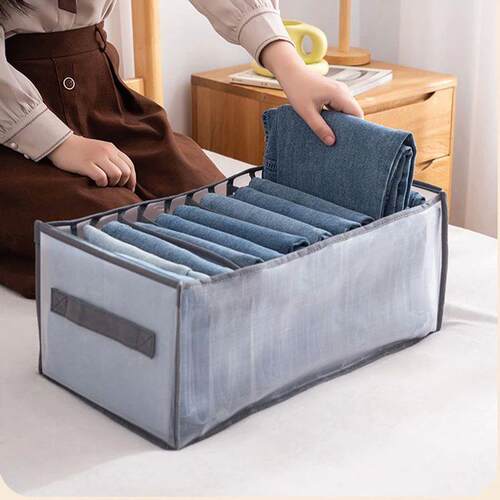 1pc Underwear Drawer Organizer Storage Box Foldable Closet O