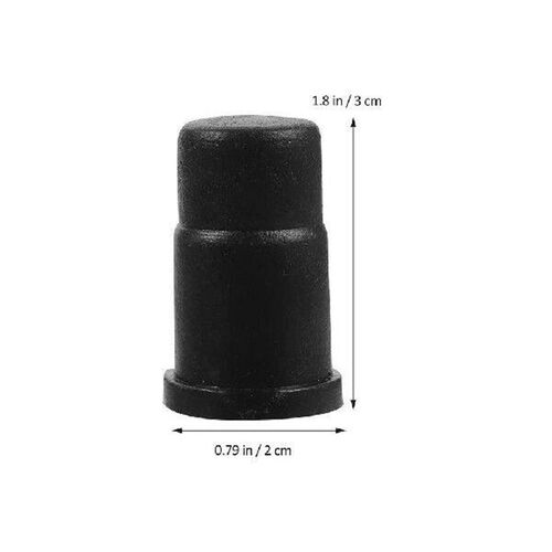35 Pcs Caster Rubber Cap Mounting for Stem Ring Socket