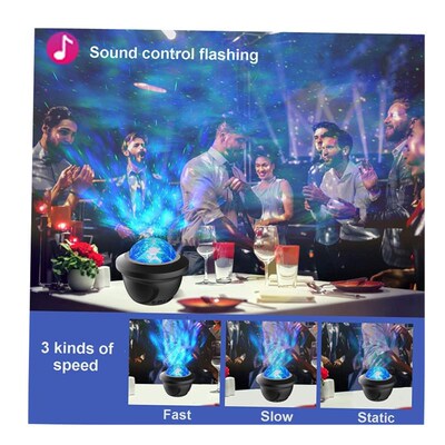 LED Star Galaxy Projector Starry Sky Night Light Built-in Bl