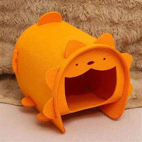 Cute Felt Pet Tunnel Toys Carrot Stump shape Washable