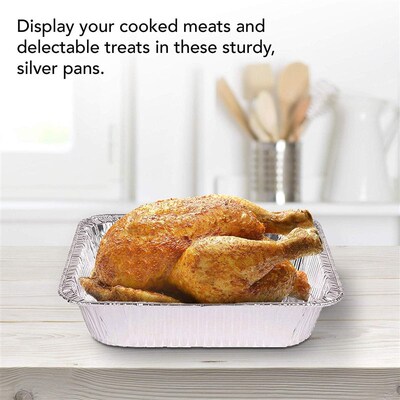 Aluminum Foil Pans Half Size Deep Tin Foil Bakeware Tray