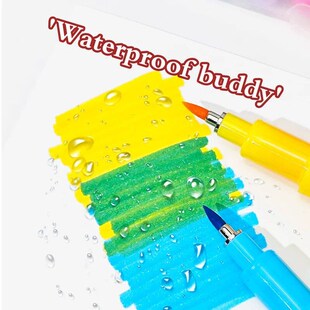 12 Colors Professional Drawing Pens Arts Calligraphy Brush P