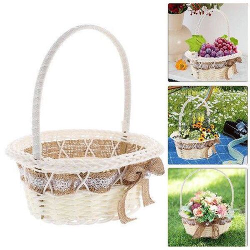 Flower Girl Scattering Basket Petal Container Wedding Party