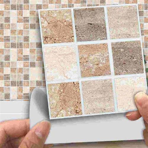 Brown Stick on Wall Tiles Self Adhesive Floor 3d Wallpaper