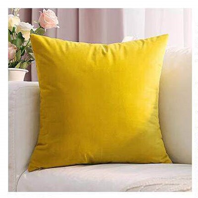 Solid-colored throw pillows Pink Cushions velvet backrest