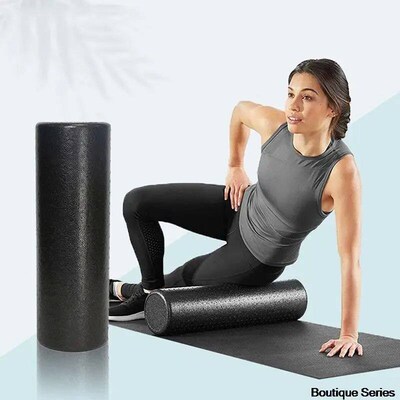 3 Sizes Black Yoga Foam Roller 30/45/60 CM Exercise Equipmen