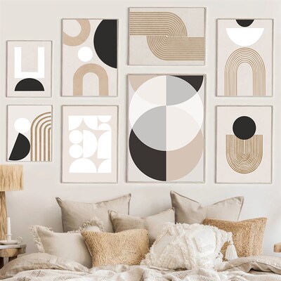 Minimalist Abstract Line Picture  Painting Wall Art Modern M