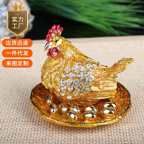 Alloy enamel color handmade art will sell business gifts hen