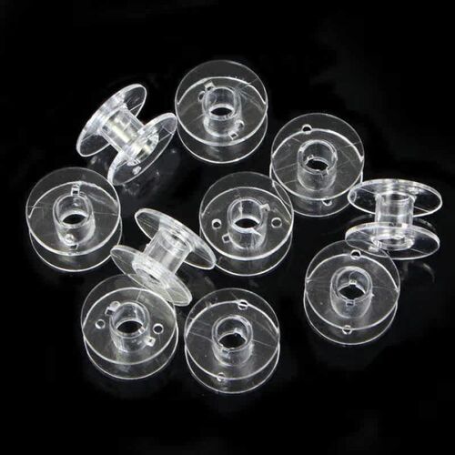 10pcs/set Transparent Sewing Machine Bobbins Plastic Sewing