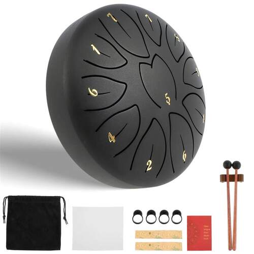 Tongue Drum Rain Drum Musical Metal Drums Set Stable Light-W