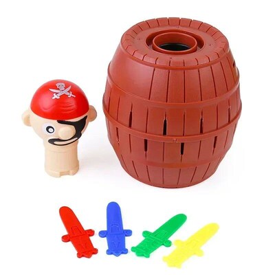 Fun Pirate Bucket Toy Random Color Lucky Game Jumping Pirate