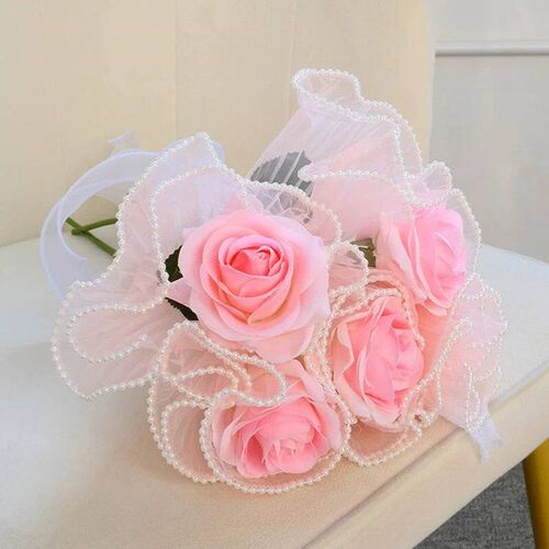 28cmx450cm Flower Wrapping Paper Pearl Wave Yarn Flower Pack