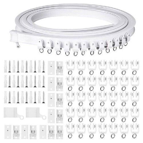 5 Meter White Curtain Rails with Flexible Designs and