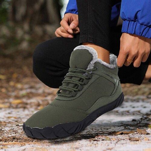 Winter Plush Boots Barefoot Snow Boots Non Slip Wide Toe
