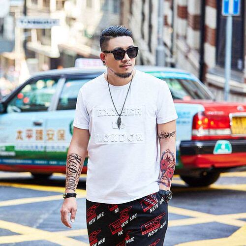 Three-dimeional Summer T-irt ort-sleeved Mens Loose Plus La