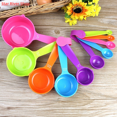 5pcs/set Measuring Spoons Colorful Plastic Measure Spoon  Us