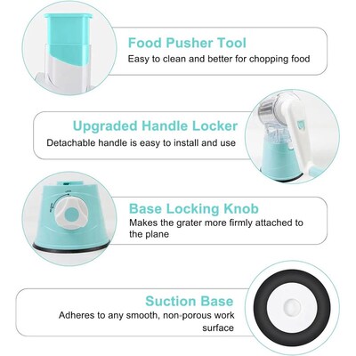 Multifunctional Drum Vegetable Slicer Hand Crank Home Kitche