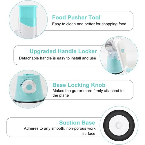 Multifunctional Drum Vegetable Slicer Hand Crank Home Kitche
