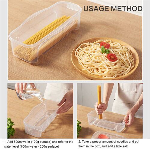 Microwave Pasta Cooker with Strainer Heat Resistant Pasta St