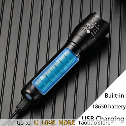 Powerful T6 LED Flashlight Super Bright Aluminum Alloy Porta