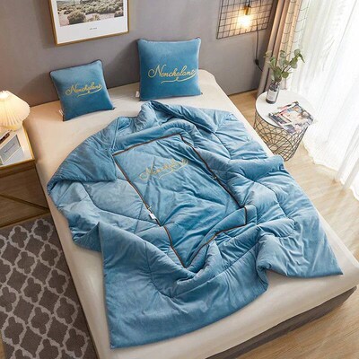 Super Soft Travel Cushion Blanket Throw Pillow 2 In 1 Thick
