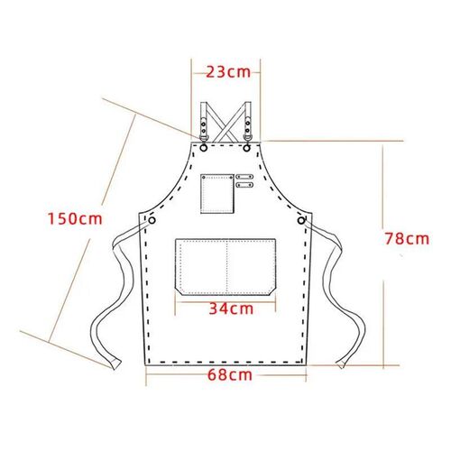 Fashion Canvas Apron Home Kitchen Gardening Work Dress Women