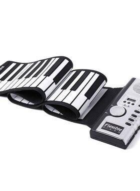 Portable ABS Plastic 61 Keys Flexible Roll Up Piano Electron