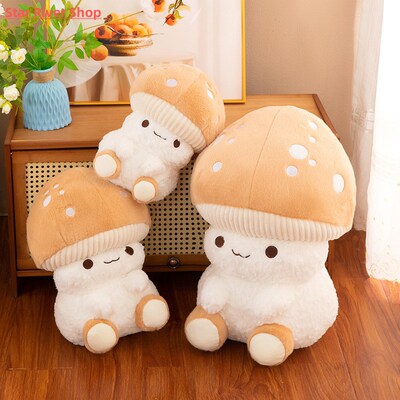 Mushroom Plush Toys Cute Mushroom Plushie Stuffed Plants
